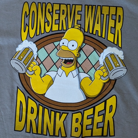 NWT The Simpsons T-shirt - Size Large - Gray - Picture 2 of 7